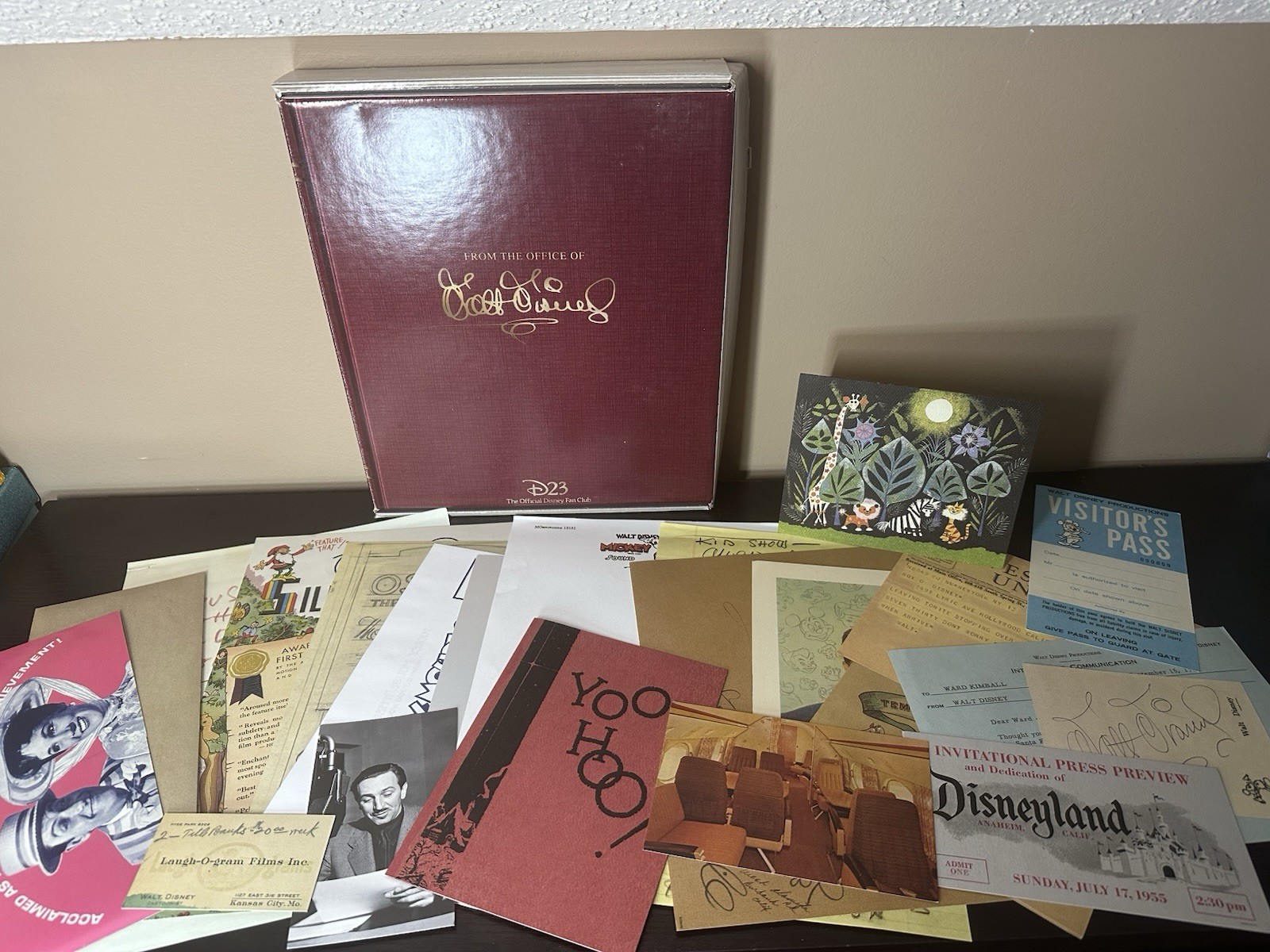 FROM THE OFFICE OF WALT DISNEY D23 COLLECTION OFFICIAL FAN CLUB BOX NEW
