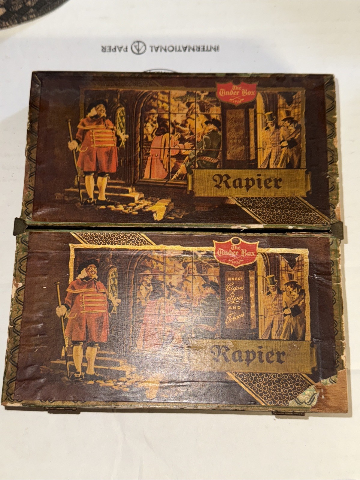 The Tinder Box Princessa Cigar Box Wear Germany Santa Monica California Vintage