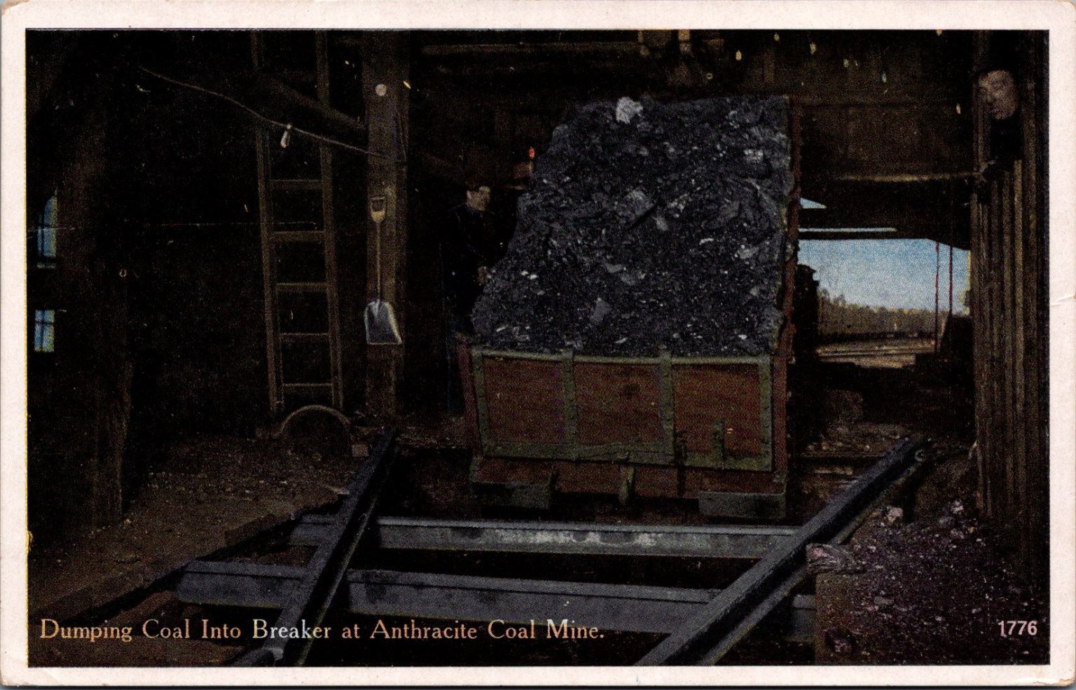Anthracite Coal Mine Dumping Breaker Scranton PA Postcard c1910s