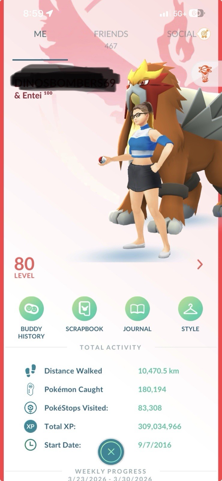 Pokémon GO level 80 Maxed Legendary Shundo Account, 100% IV, Best Buddy