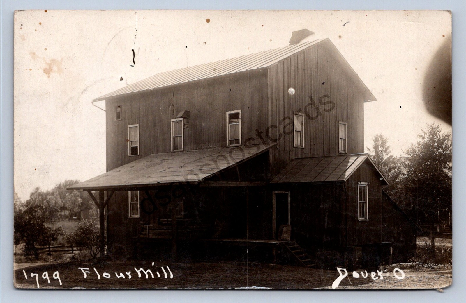 J87/ Dover Ohio RPPC Postcard c1910 Leiter Studio Flour Mill Cuyahoga 1846 J87/ Dover Ohio RPPC Postcard c1910 Leiter Studio Flour Mill Cuyahoga 1846