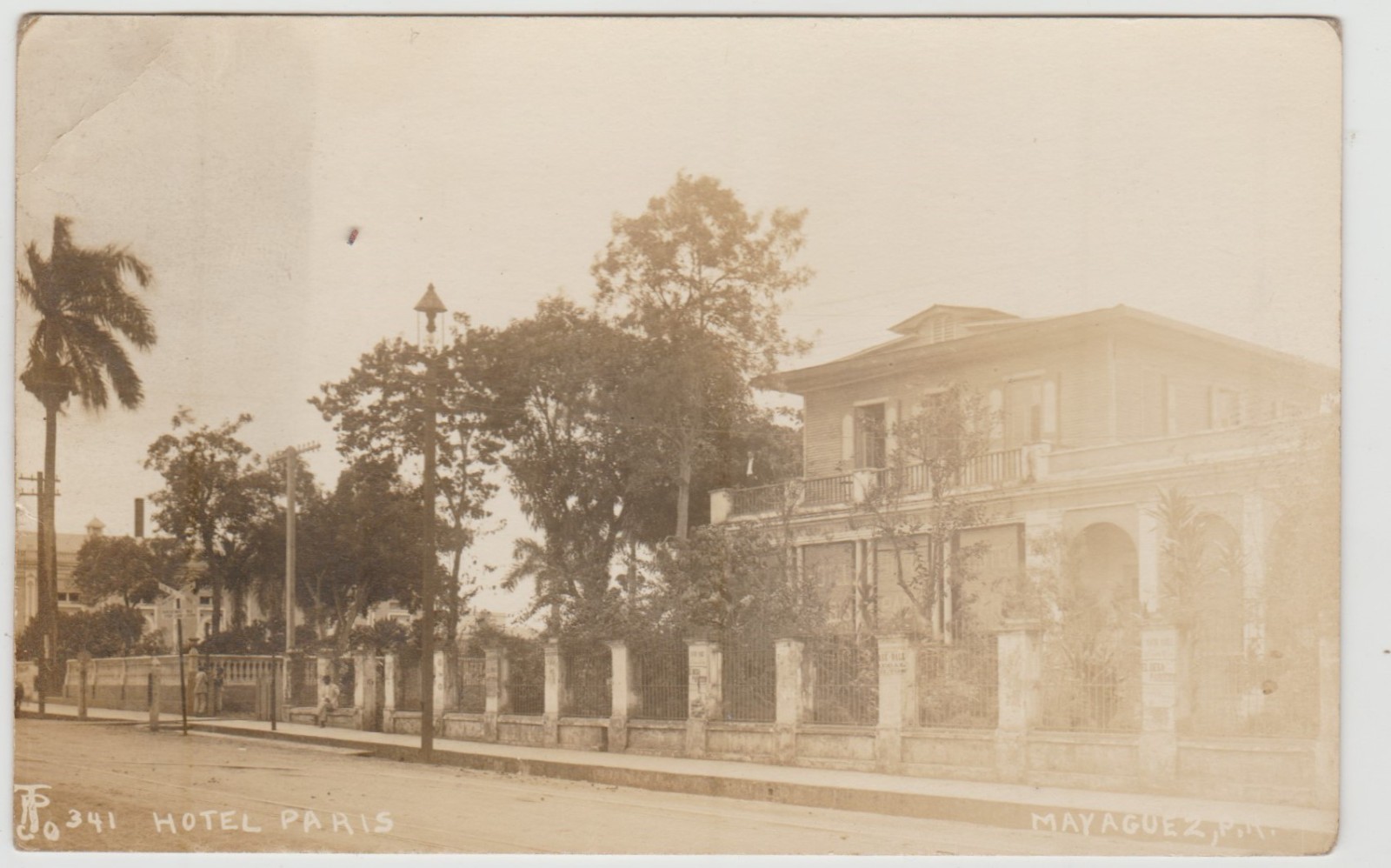 Hotel Paris - Mayaguez Puerto Rico RPPC Real Photo