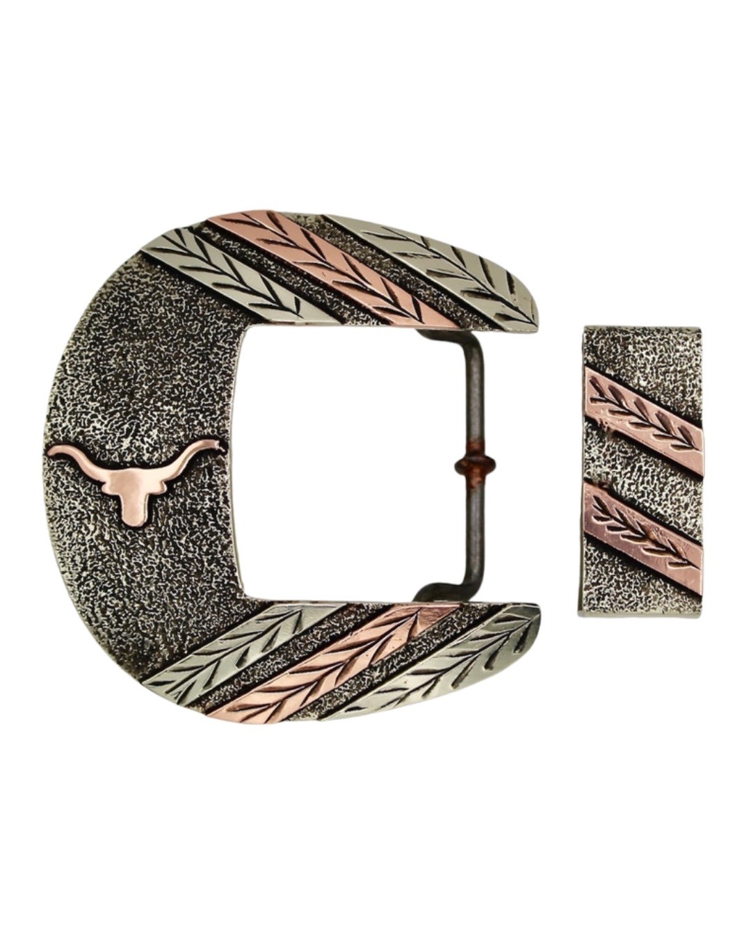 Western Ranger Belt Buckle- Maverick Longhorn 2 Piece Ranger