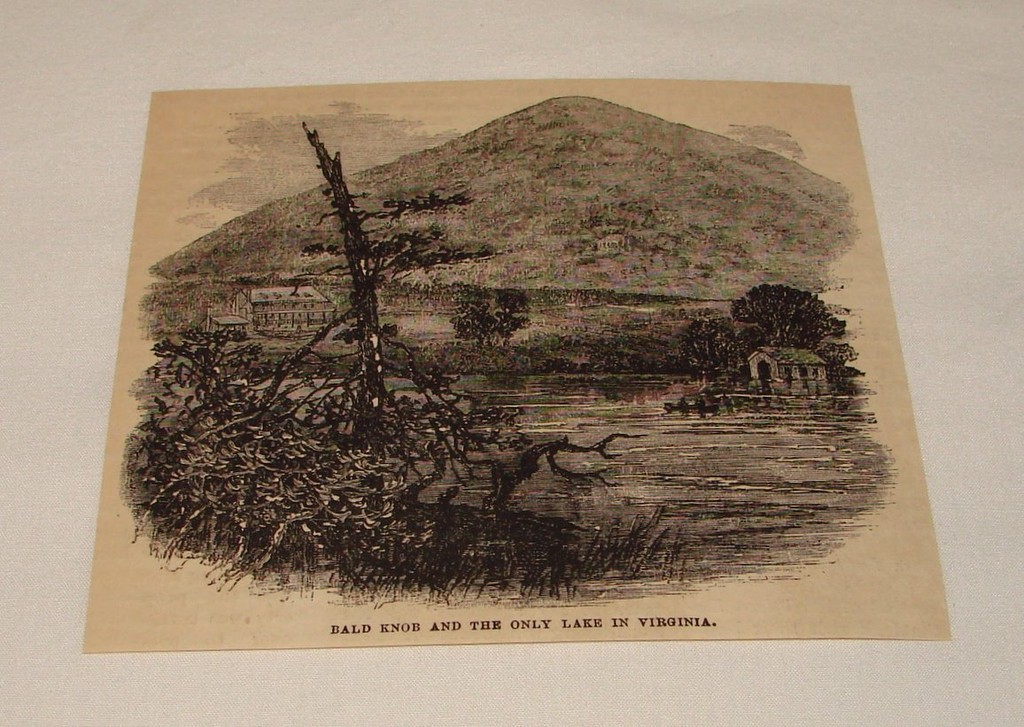 1880 magazine engraving ~ BALD KNOB Virginia