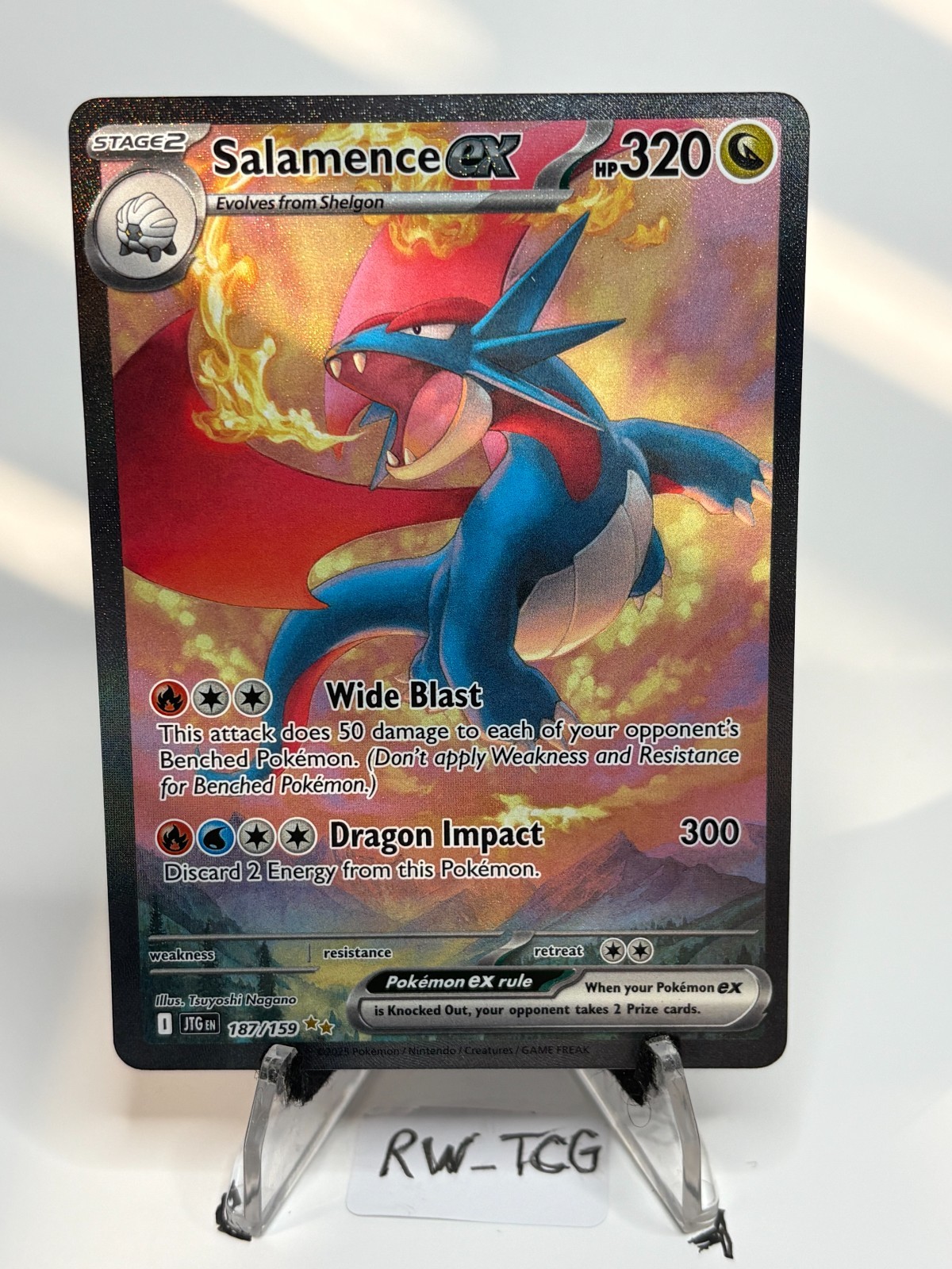 Salamance ex 187/159 - NM | SIR | English | Pokémon TCG