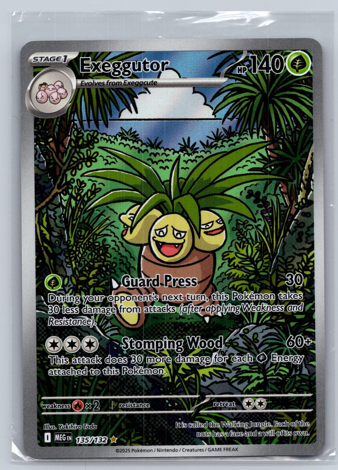 EXEGGUTOR 135/132 ILLUSTRATION RARE MEGA EVOLUTION POKEMON HOLO NEAR MINT