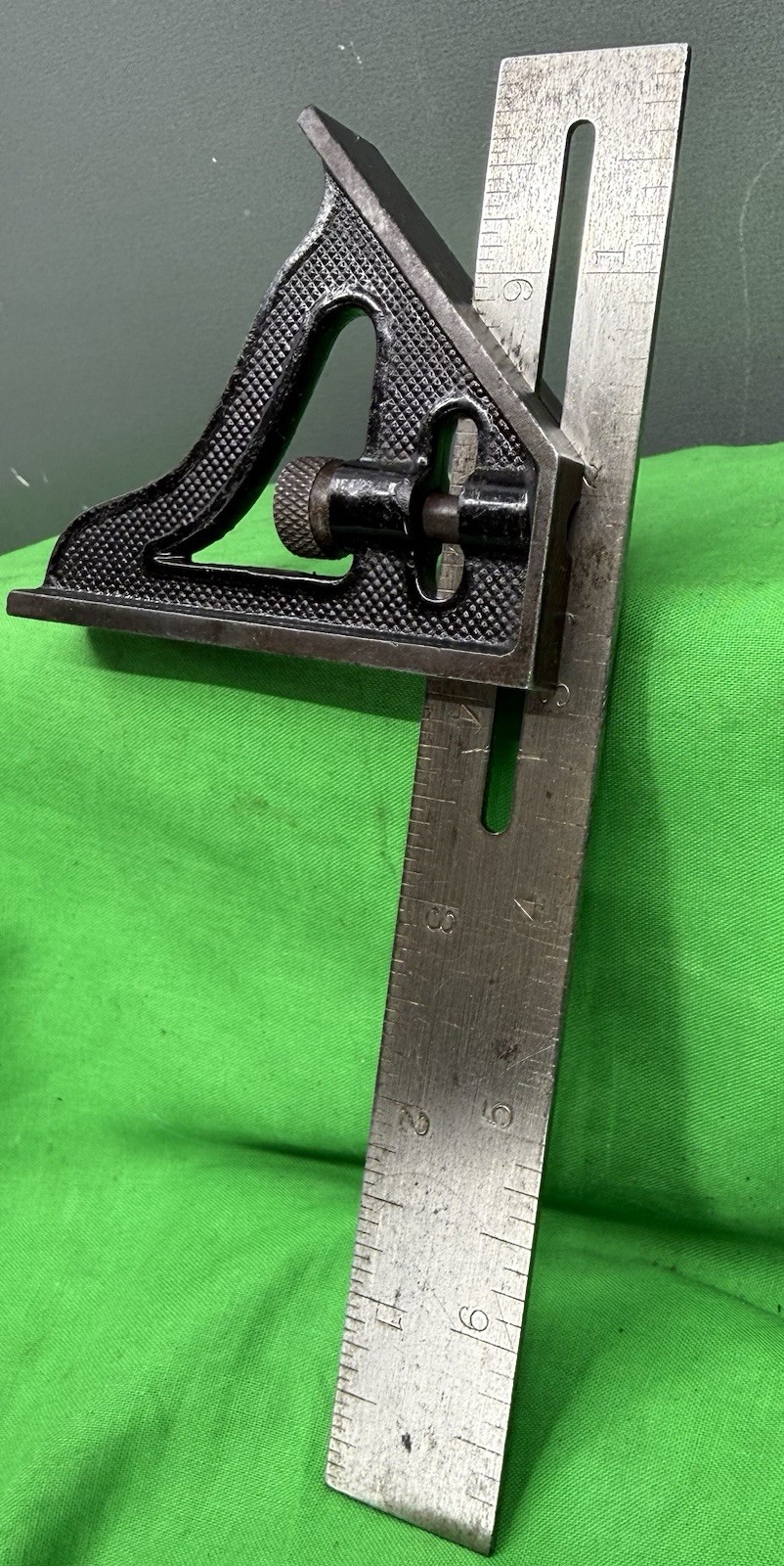 Antq Stanley No. 21 Six Inch Combination Square  Pat. 1-23-17  Sweetheart Logo