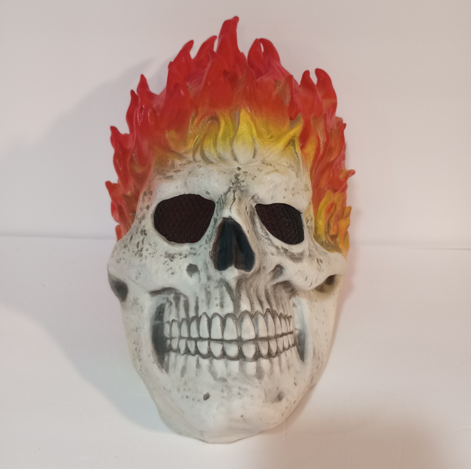Latex Flaming Skull Mask Halloween Ghost Rider 