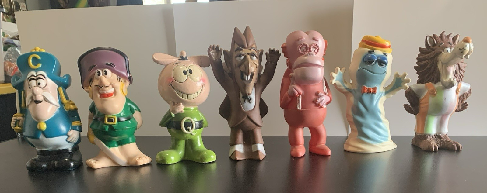 Vintage 1970s Monster Cereal & Cap'n Crunch & Quisp Figures, Instant Collection