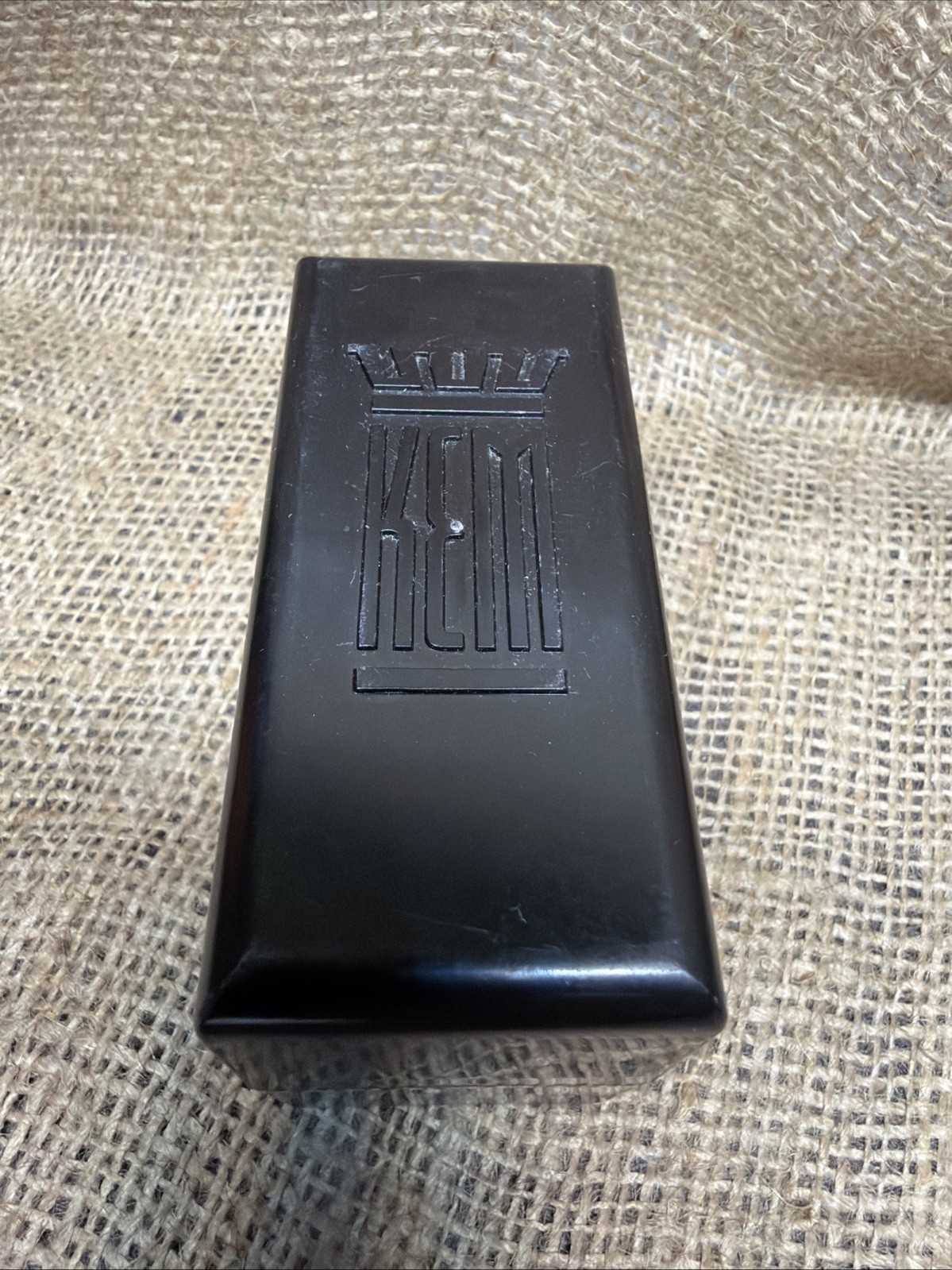 Vintage KEM Black Card Case New York USA.