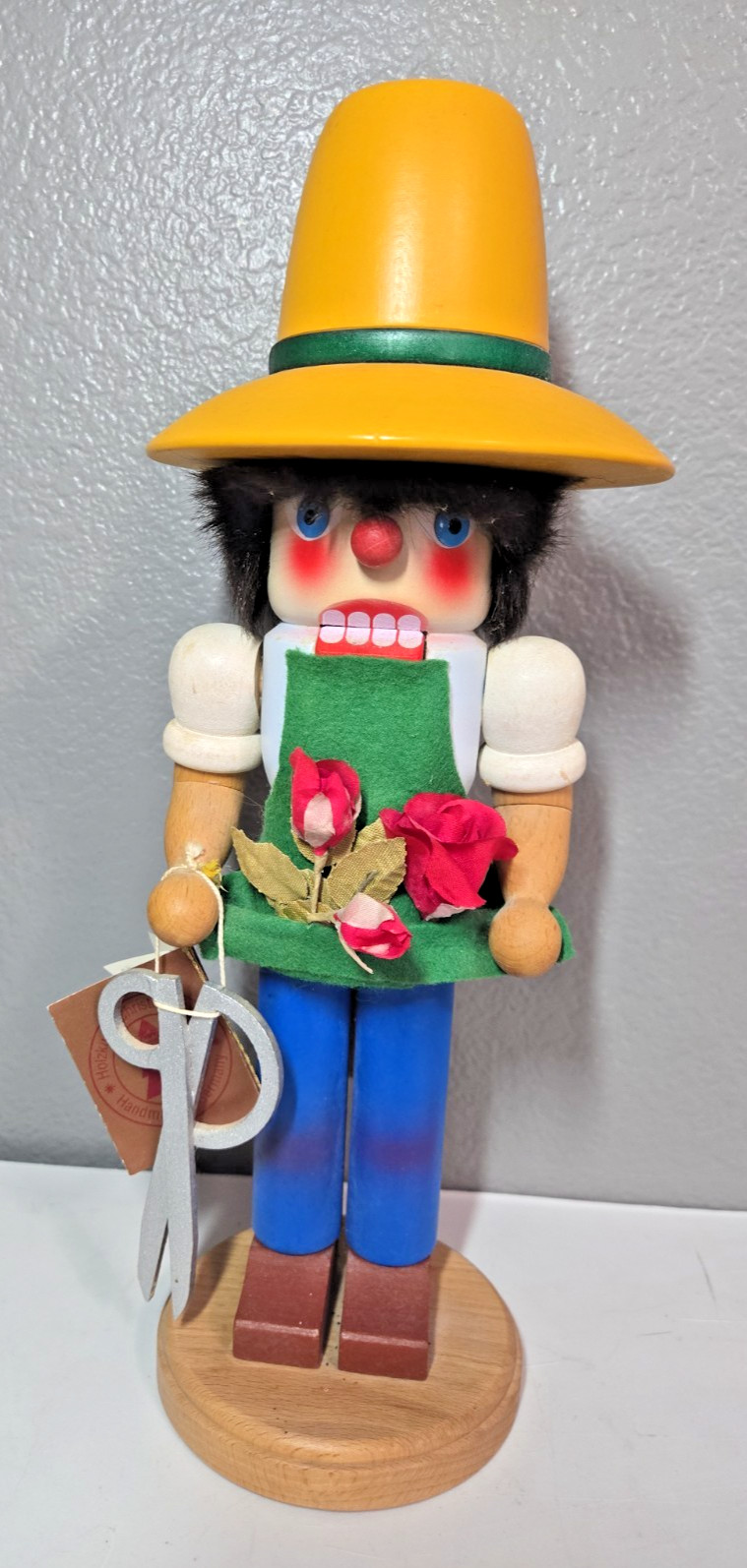 Vintage Holzkunst Christian Ulbricht German Florist Scissors Garden Nutcracker