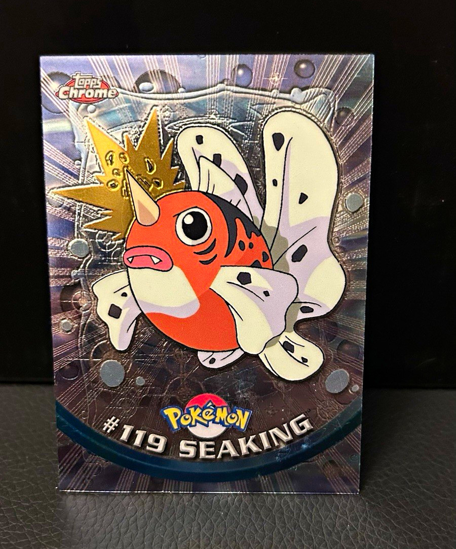 1999 Topps Chrome TV Animation Edition Pokémon Seaking #119 Card
