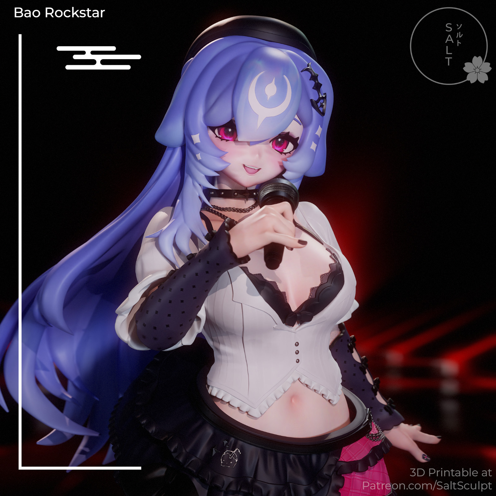 1:6 Bao the Whale VTuber Fan Art UNPAINTED High Quality Garage Kit