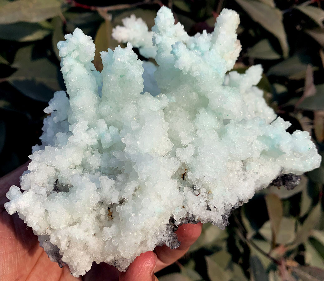 587g WOW Boutique Raw Natural Green Creedite Crystal Cluster Specimens ip1688