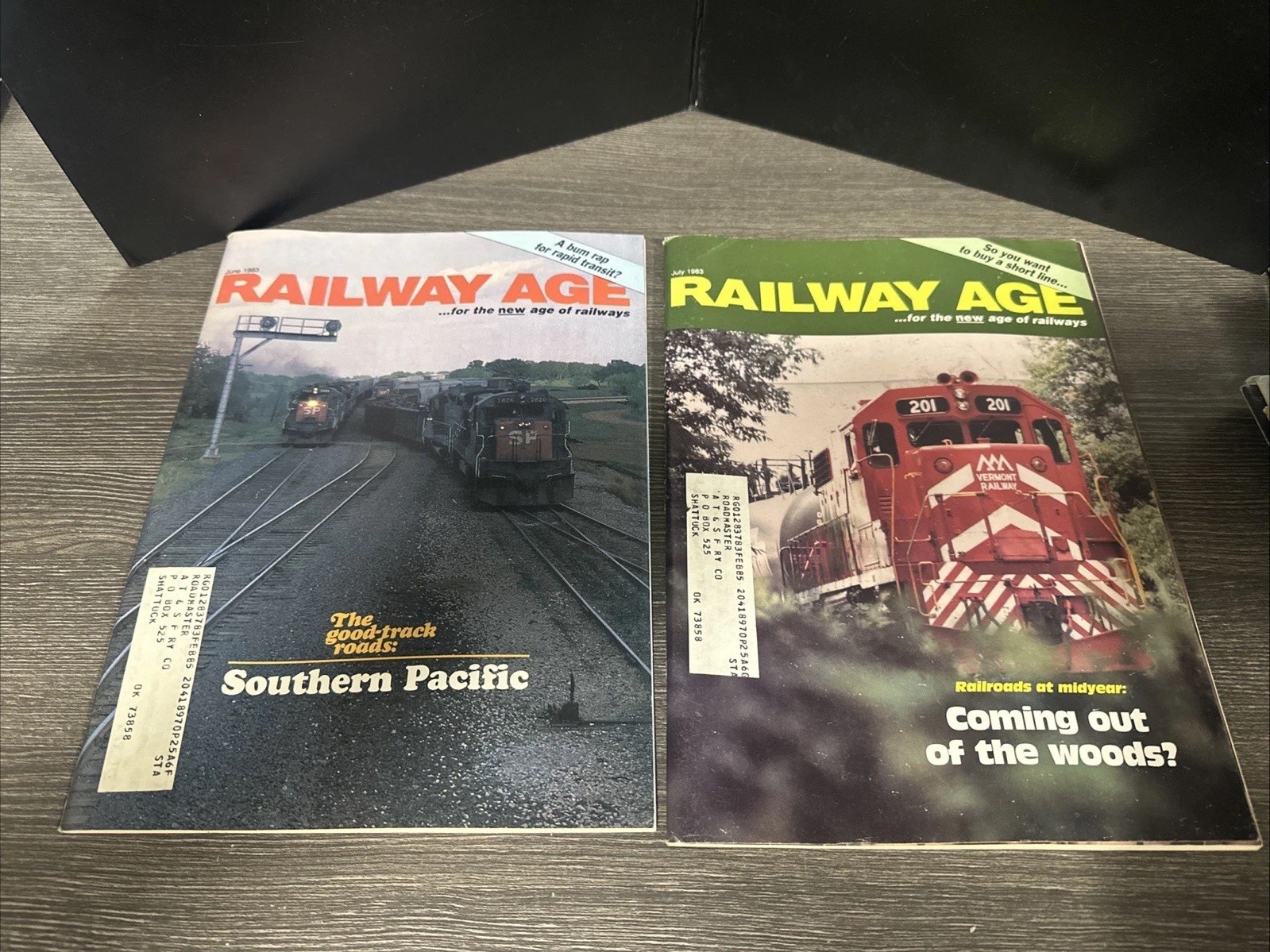 Railway Age 1983 June & July Issues 