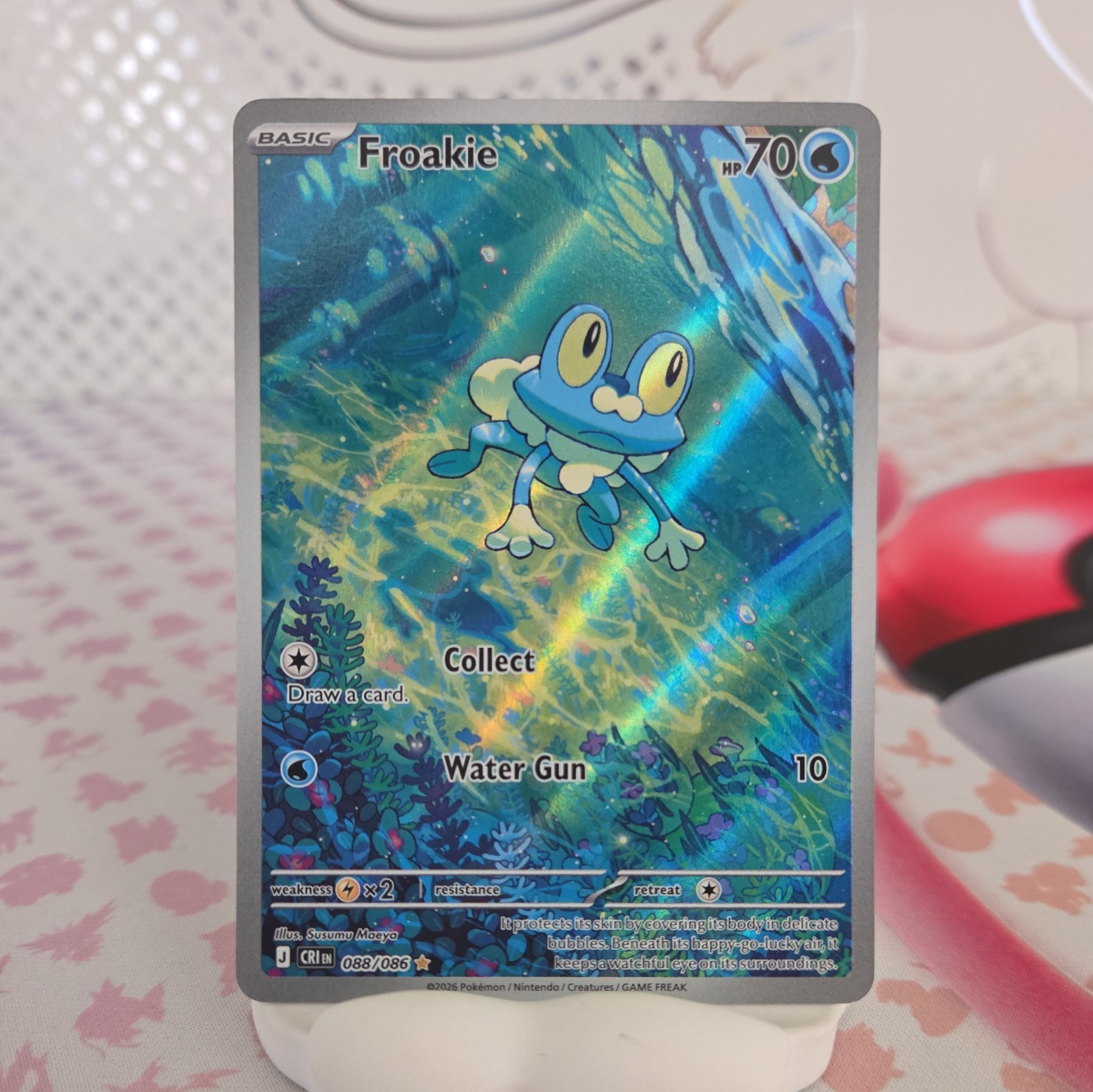 Pokemon TCG - Froakie 088/086 - Chaos Rising - Illustration Rare Card