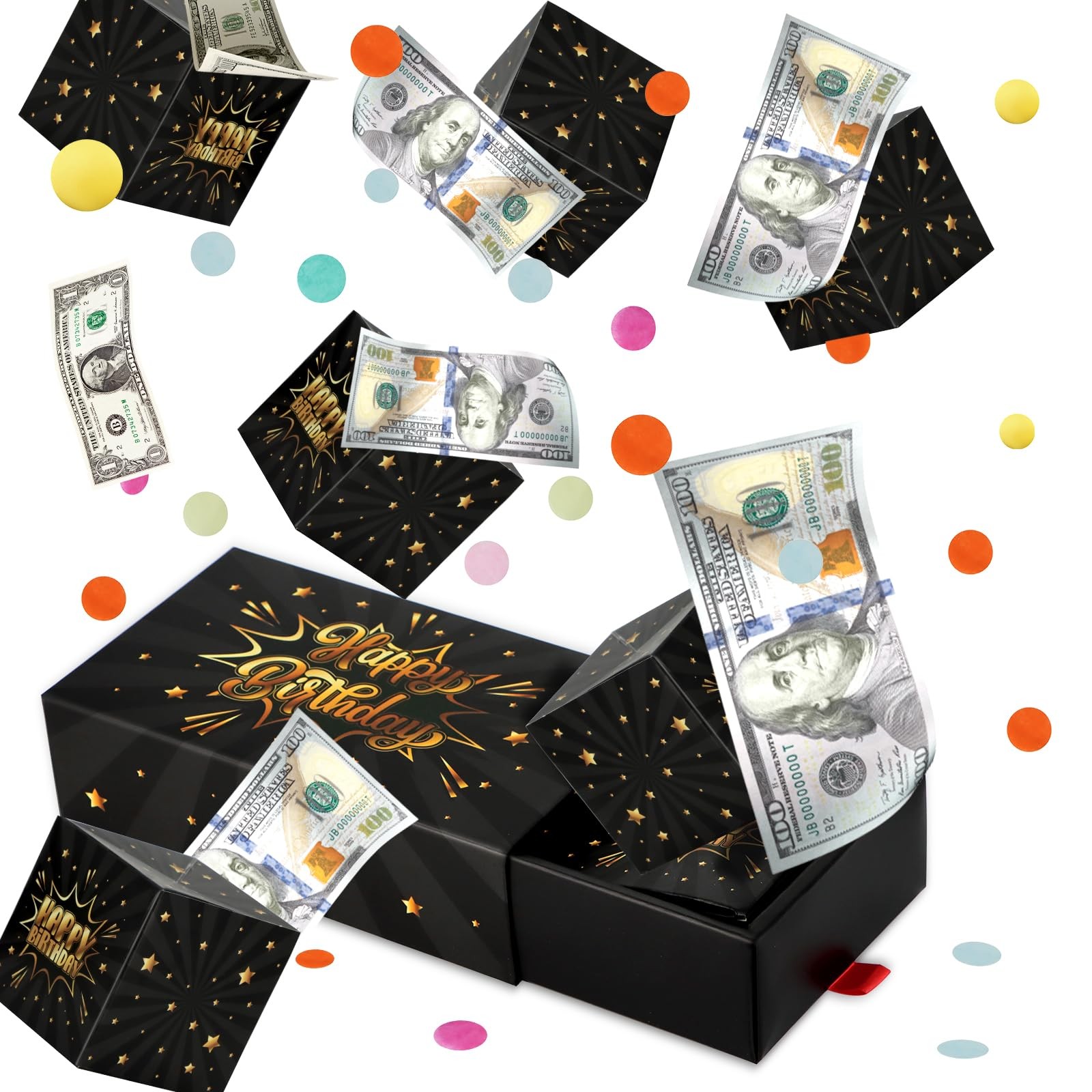Caja de regalo sorpresa de feliz cumpleaños Explosión Caja de regalo Explosión