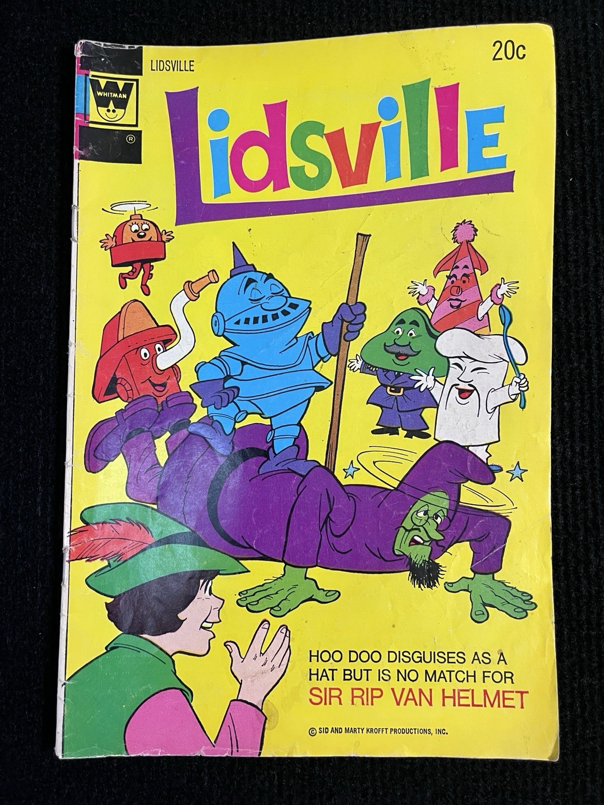 VTG 73 Whitman Comics Lidsville 5 Hoo Doo Sir Rip Van Helmet Sid & Marty Krofft