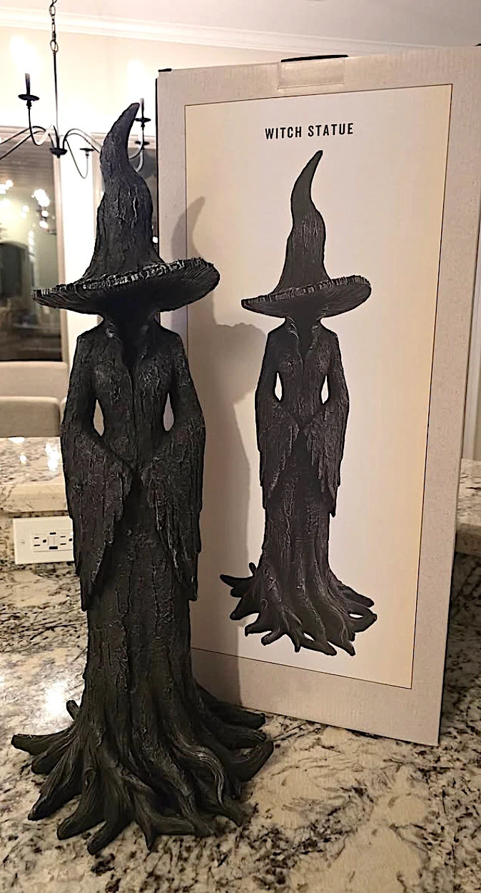 Genuine 2Ft Cracker Barrel Tree Witch Statue Halloween Decor 2026 *NEW in Box*