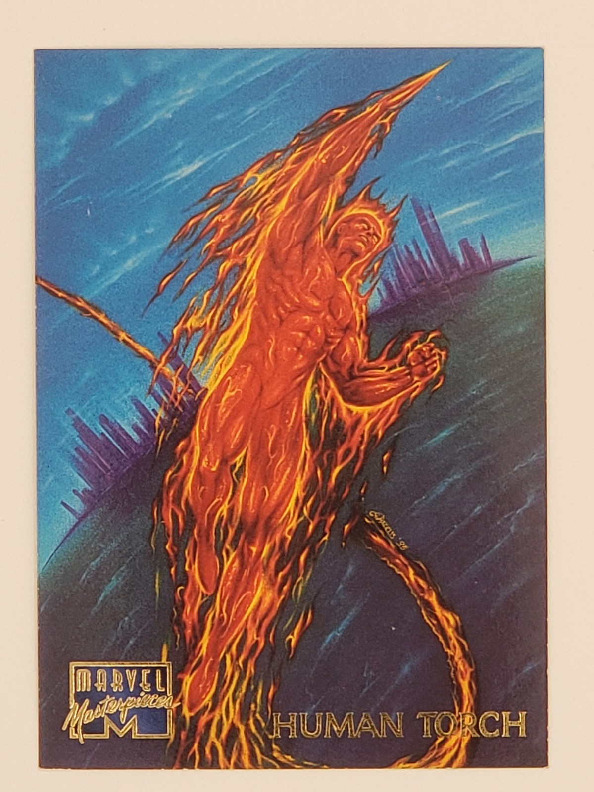 1995 Fleer Marvel Masterpieces - Human Torch #44