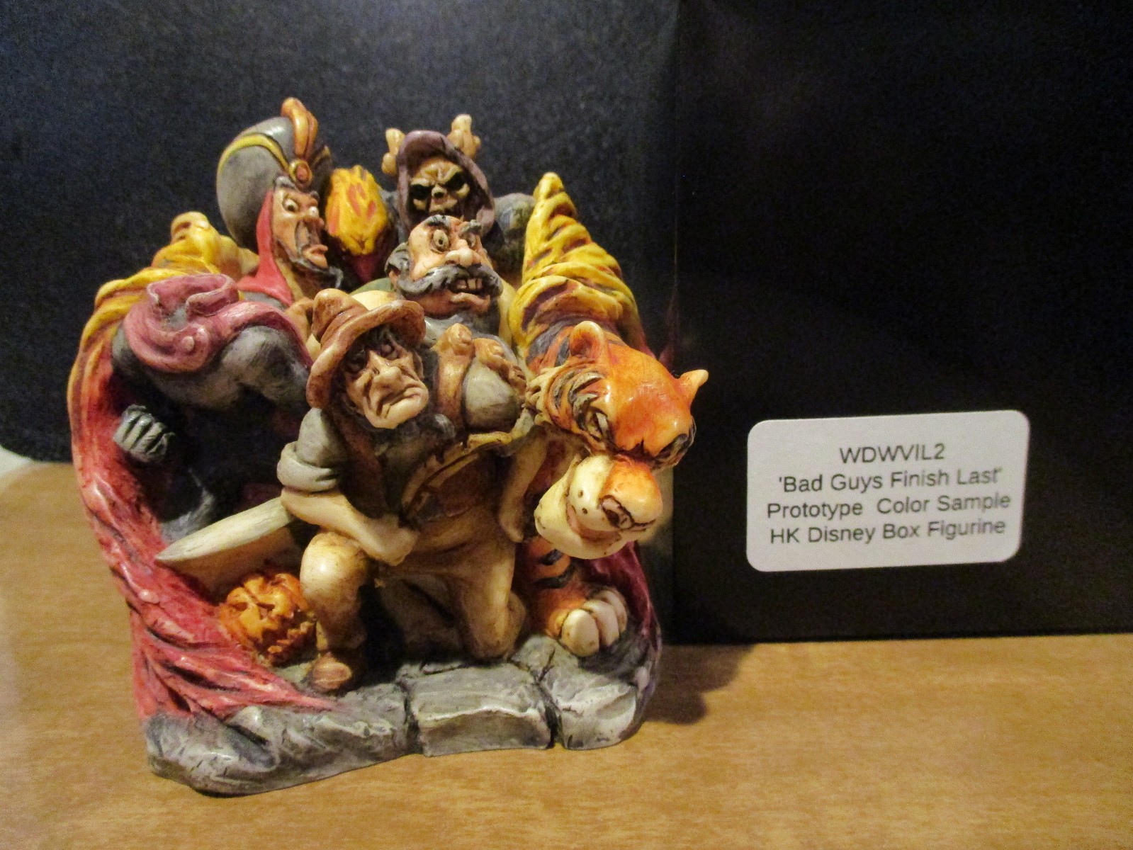 Prototype Counter Sample Disney Harmony Kingdom Bad Guys Finish Last RARE