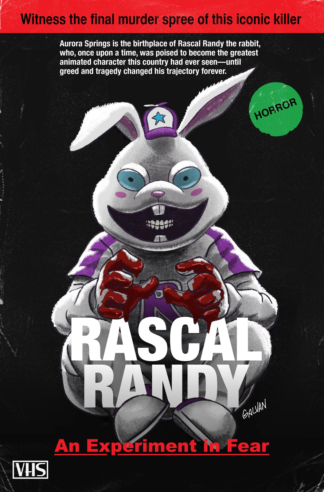 EXQUISITE CORPSES RASCAL RANDY #1 EXCLUSIVE RETRO VHS HOMAGE LTD 400 - GALVAN