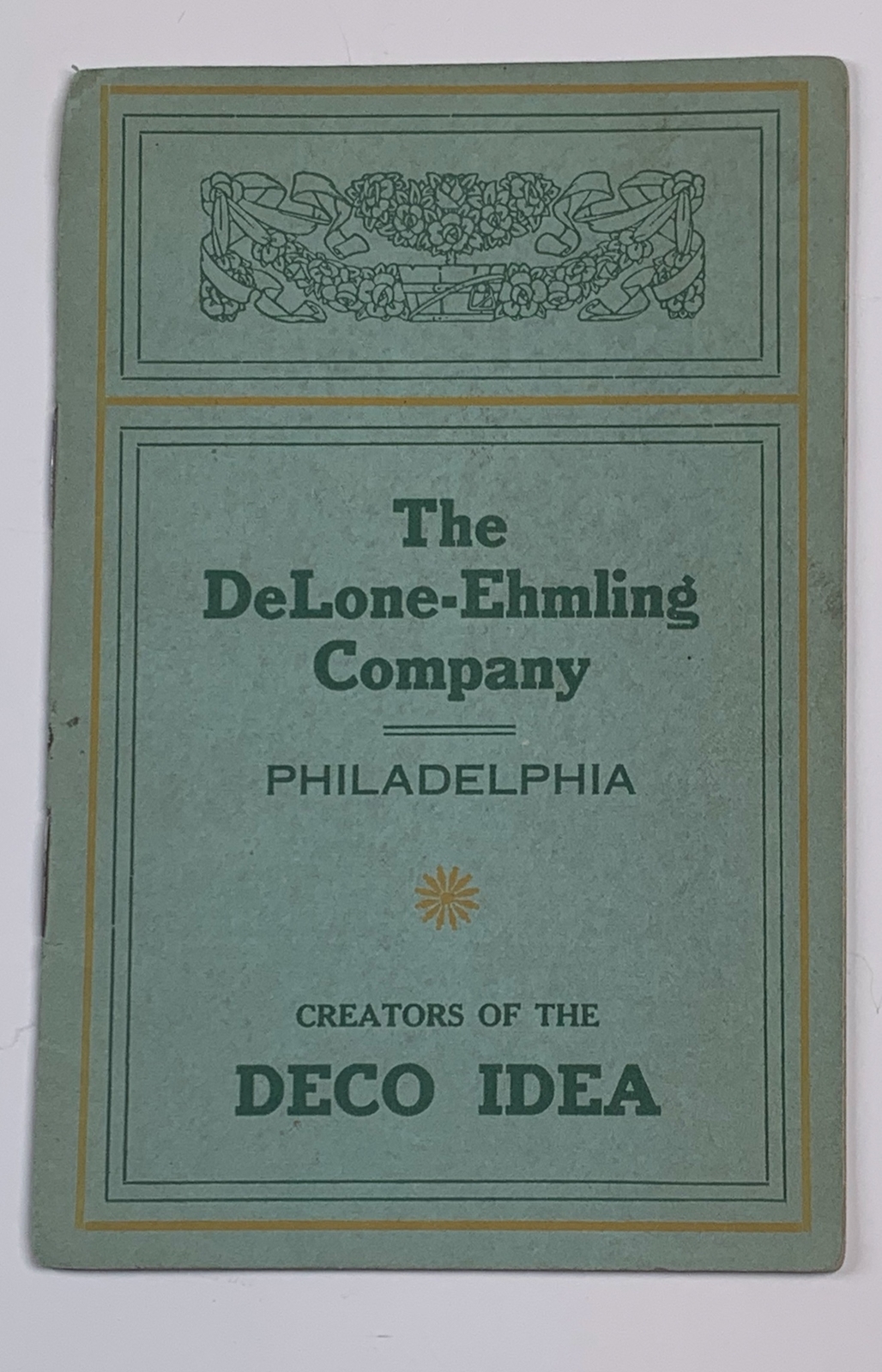 Vintage DeLone Ehmling Co Philadelphia Deco Idea 