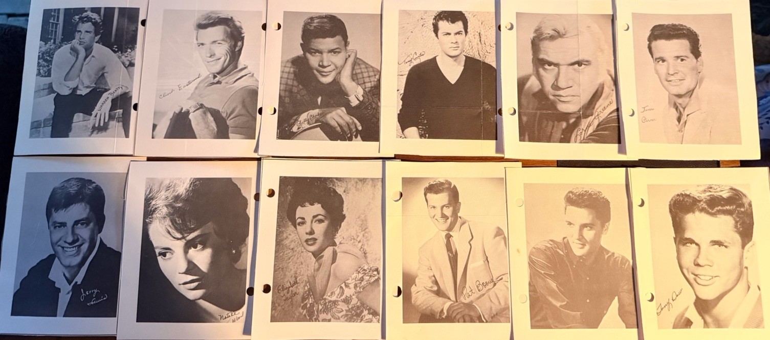 COMPLETE SET 50 Vtg 1960s Studio Photo Library Cards BEATLES ELVIS Paul Newman