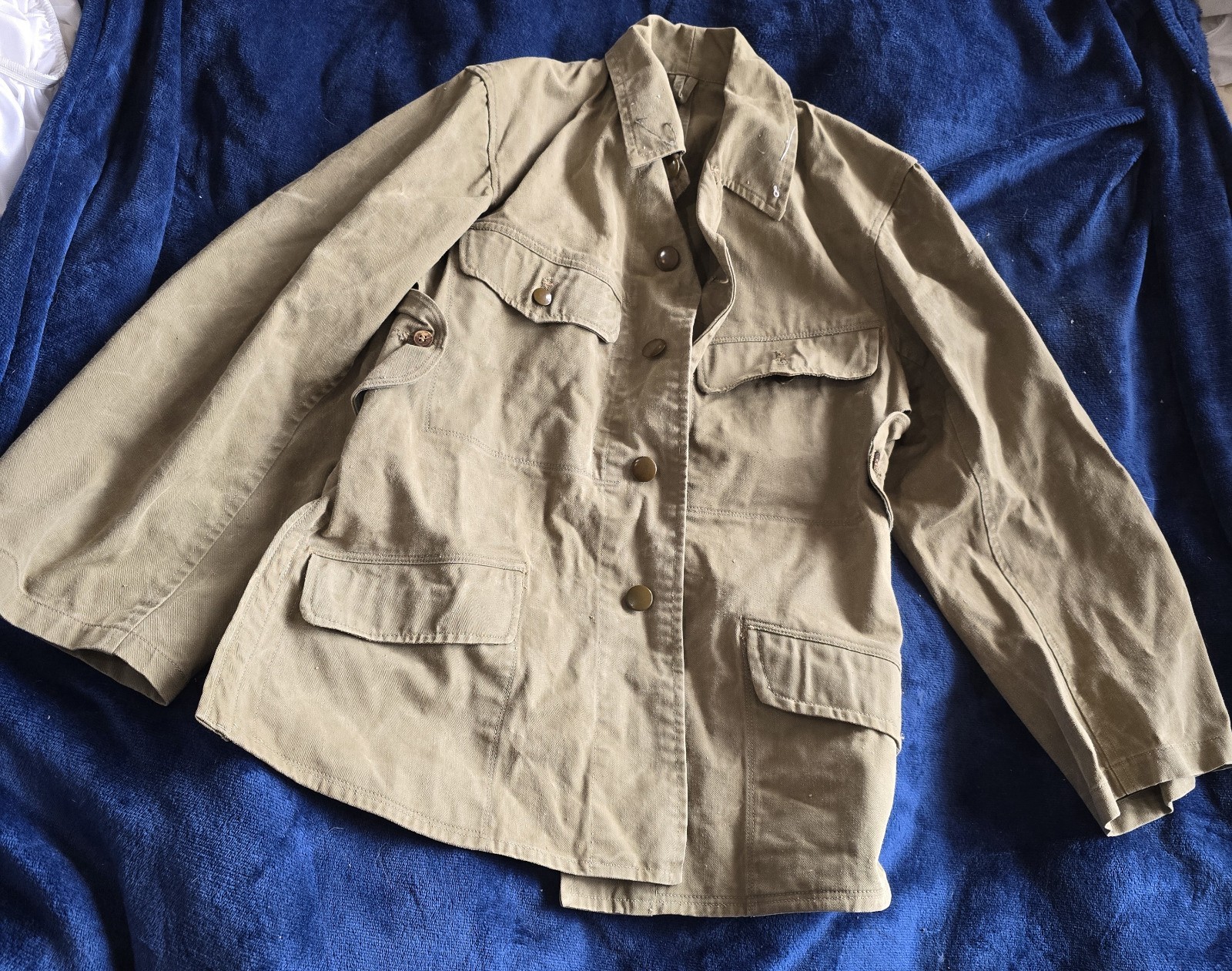 WW2 Imperial Japanese Army IJA Tropical Tunic Jacket Bosho-i Khaki Drill Uniform