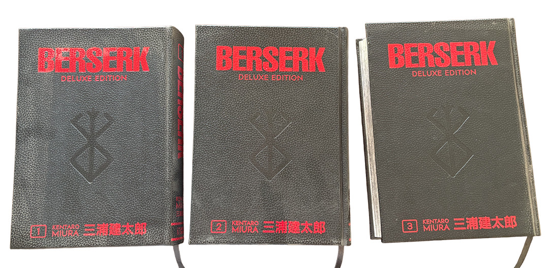 Berserk Deluxe Edition Vol 1 2 3 Manga Hardcover Lot Kentaro Miura