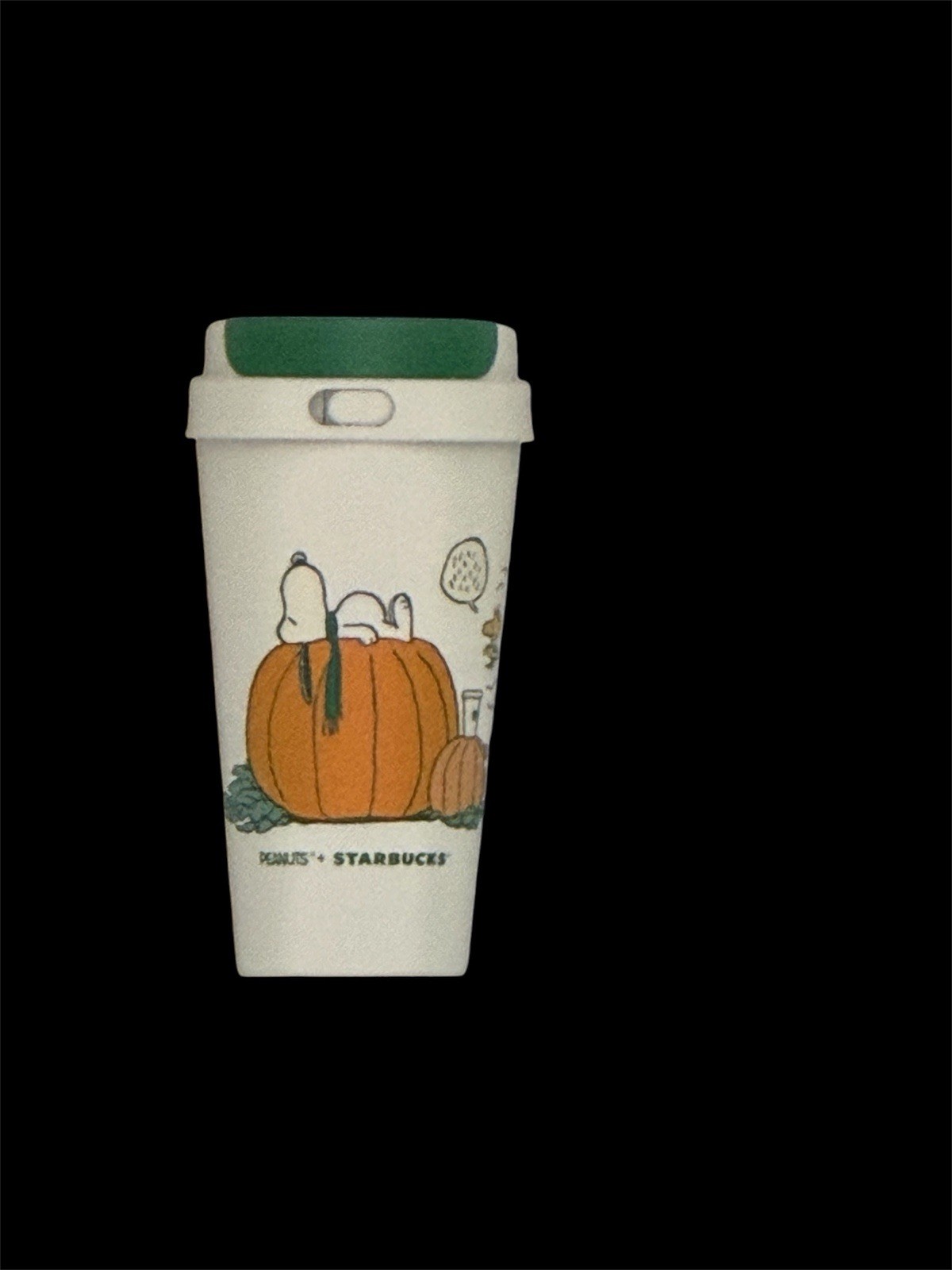 Starbucks x Snoopy Insulated The Great Pumpkin Hot Cup Peanuts Collaboration NEW