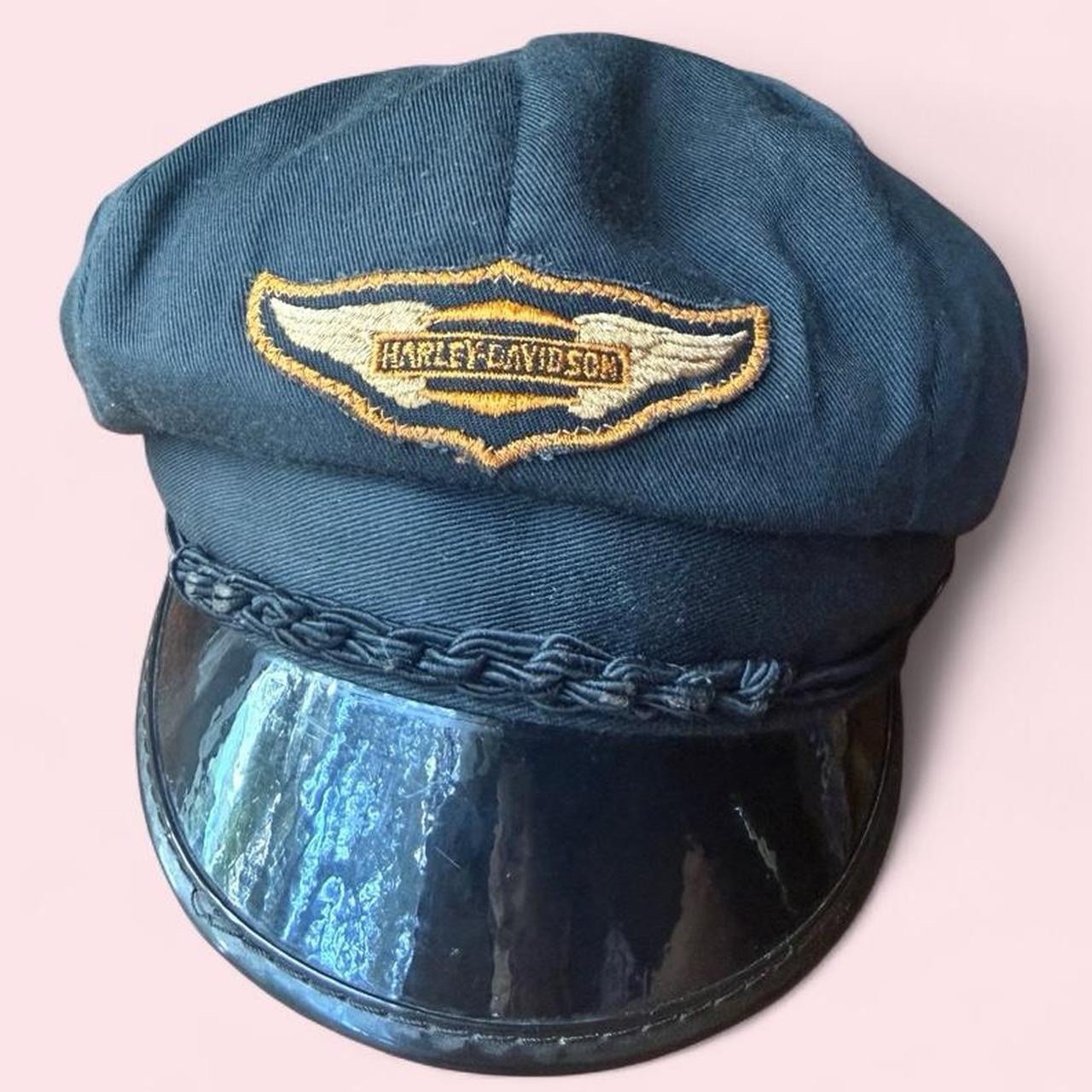 Harley Davidson 1940s-1950s Vintage Captain\'s Motorcycle Cap