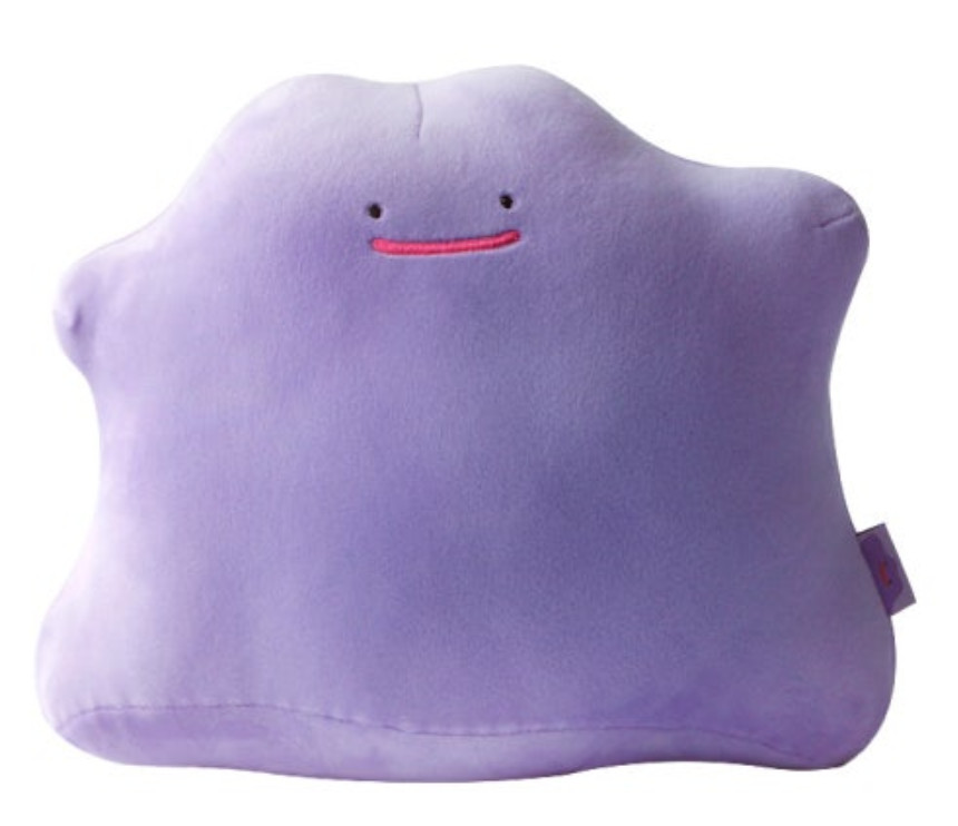 Pokemon Official Plush Doll Series : Soft Chewy Cushion Ditto 12
