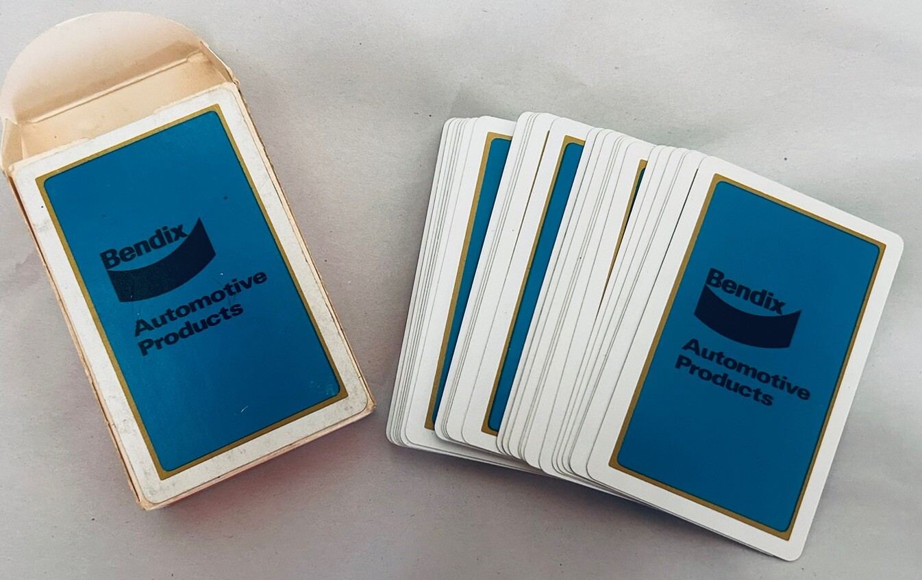 Vintage Bendix Automotive Products Playing Cards, Made in USA