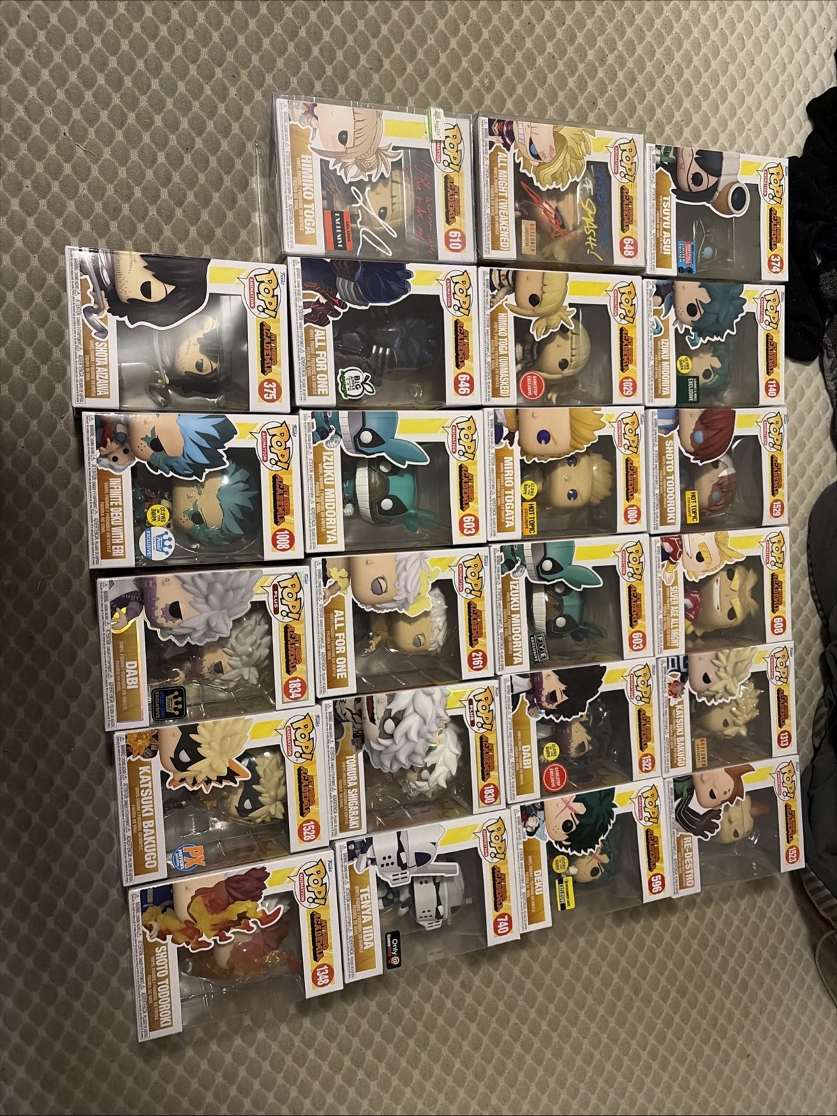 my hero academia funko pop lot
