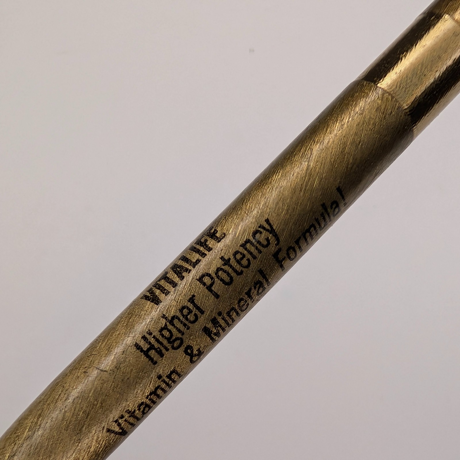 c1970s Cedar Rapids Iowa VITALIFE Vitamin Mineral Advertising Pen IA Health Gold