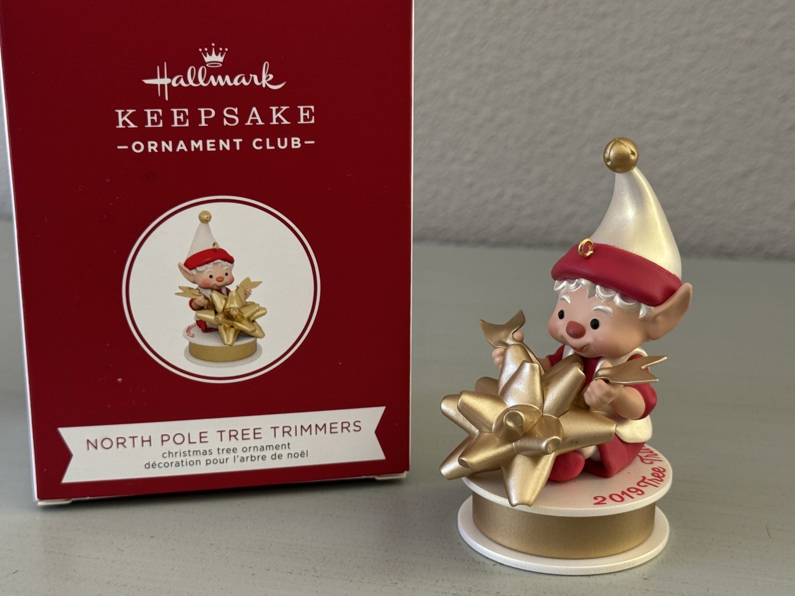 HALLMARK 2019 NORTH POLE TREE TRIMMER EVENT REPAINT ORNAMENT