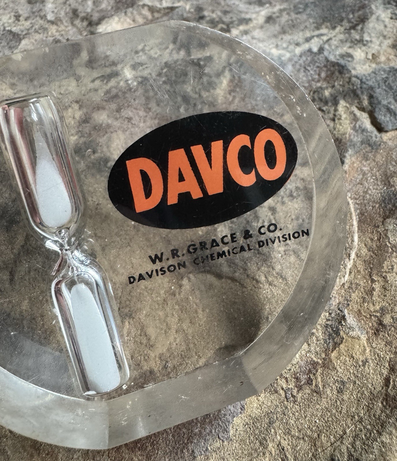 DAVCO W.R. Grace & Co. Davison Chemical Division Promotional Paperweight.