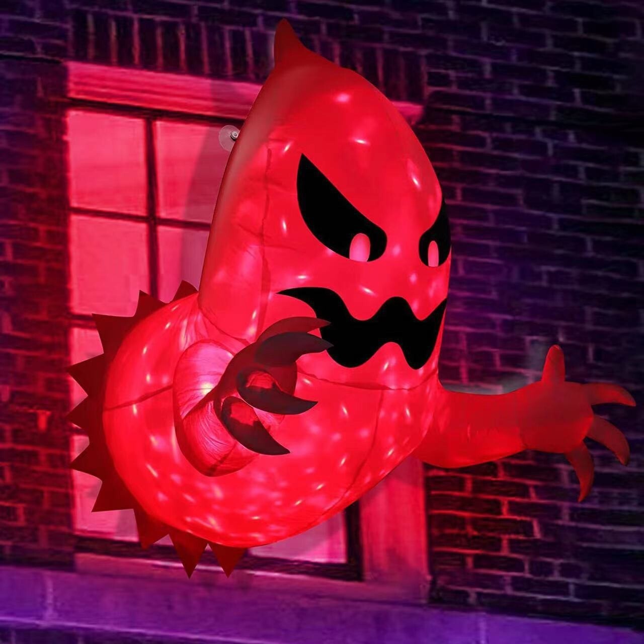 4.6FT Halloween Inflatable Ghost with Build-in LED for Yard Outdoor Window Decor