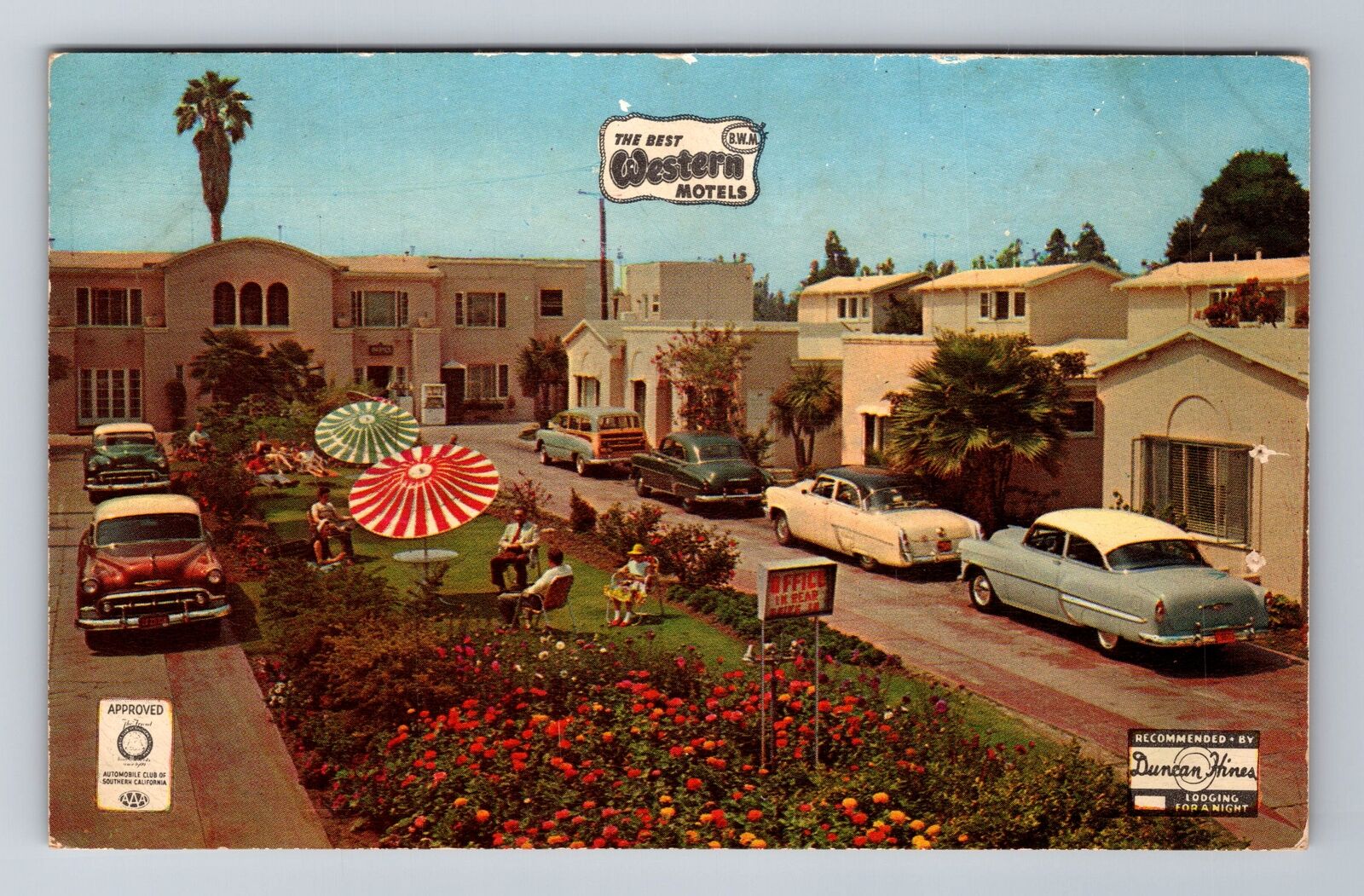 Hollywood CA-California, Harrington Motel, Advertising Souvenir Vintage Postcard