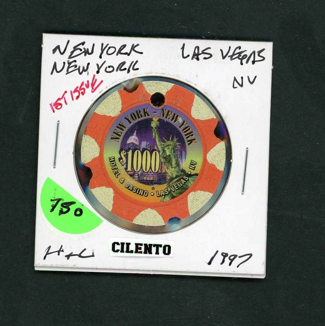 Scarce $1000 New York New York Las Vegas, Nevada Casino Chip