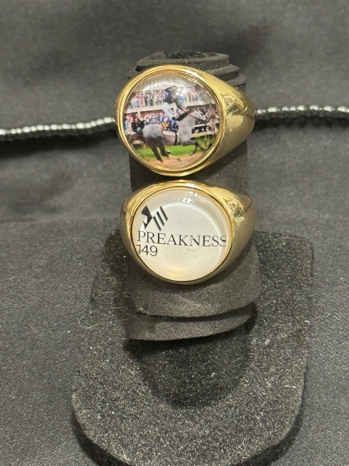 (2) Seize the Grey - 2024 PREAKNESS CHAMPION - CUSTOM PLATED RINGS   ADJUSTABLE