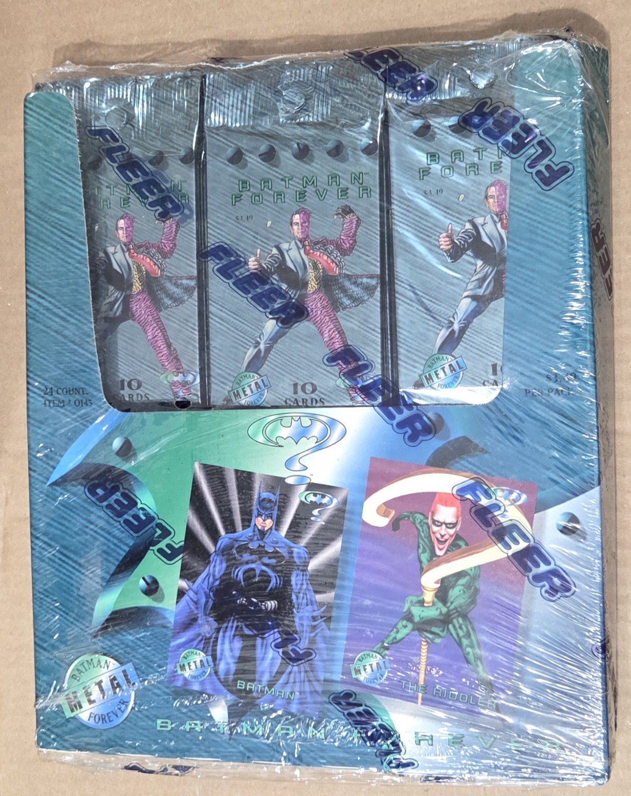 1995 Fleer Batman Forever Metal Hobby Trading Card Box NEW Factory Sealed 