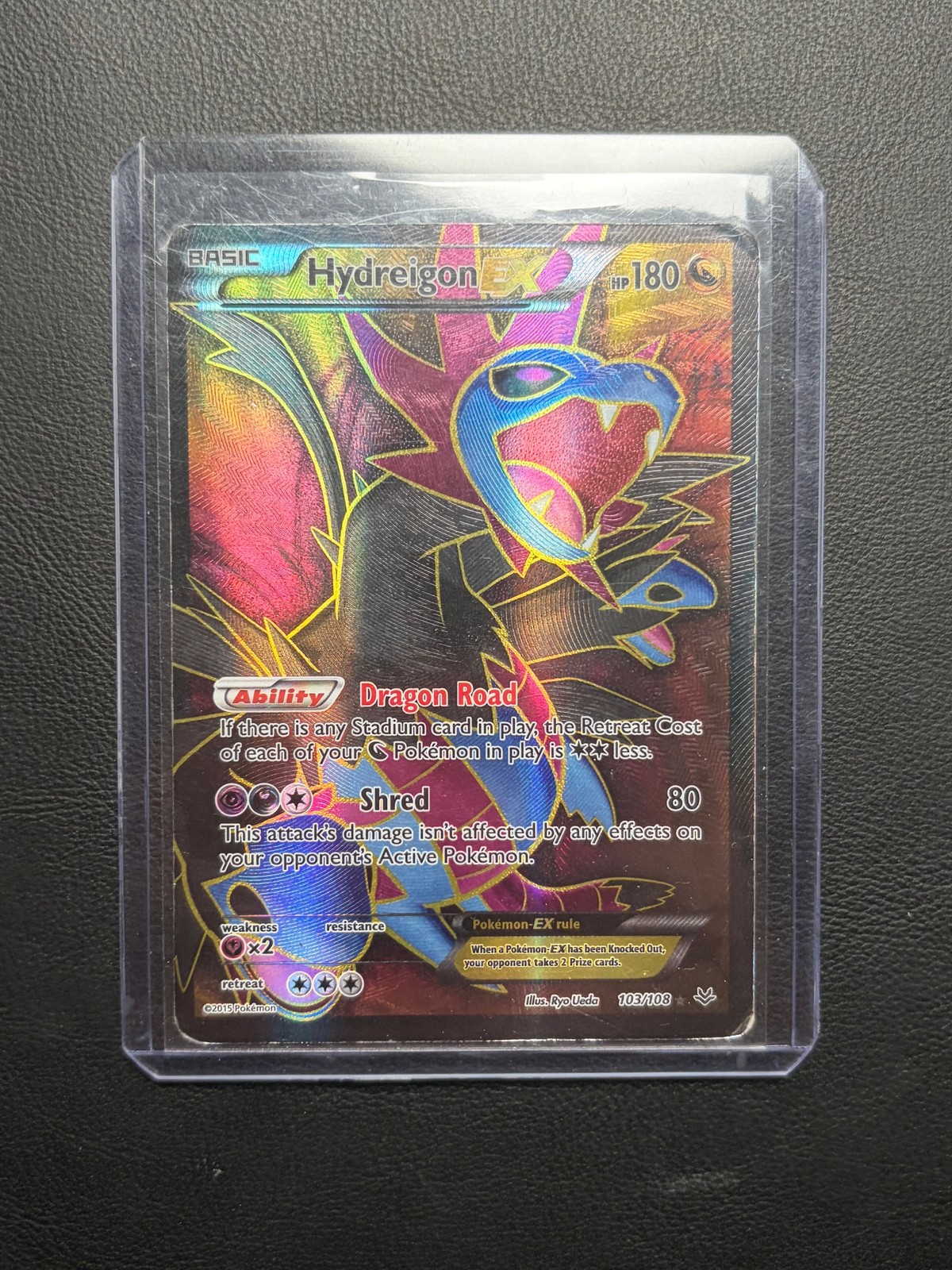 XY - Roaring Skies #103/108 Hydreigon EX (103 Full Art)