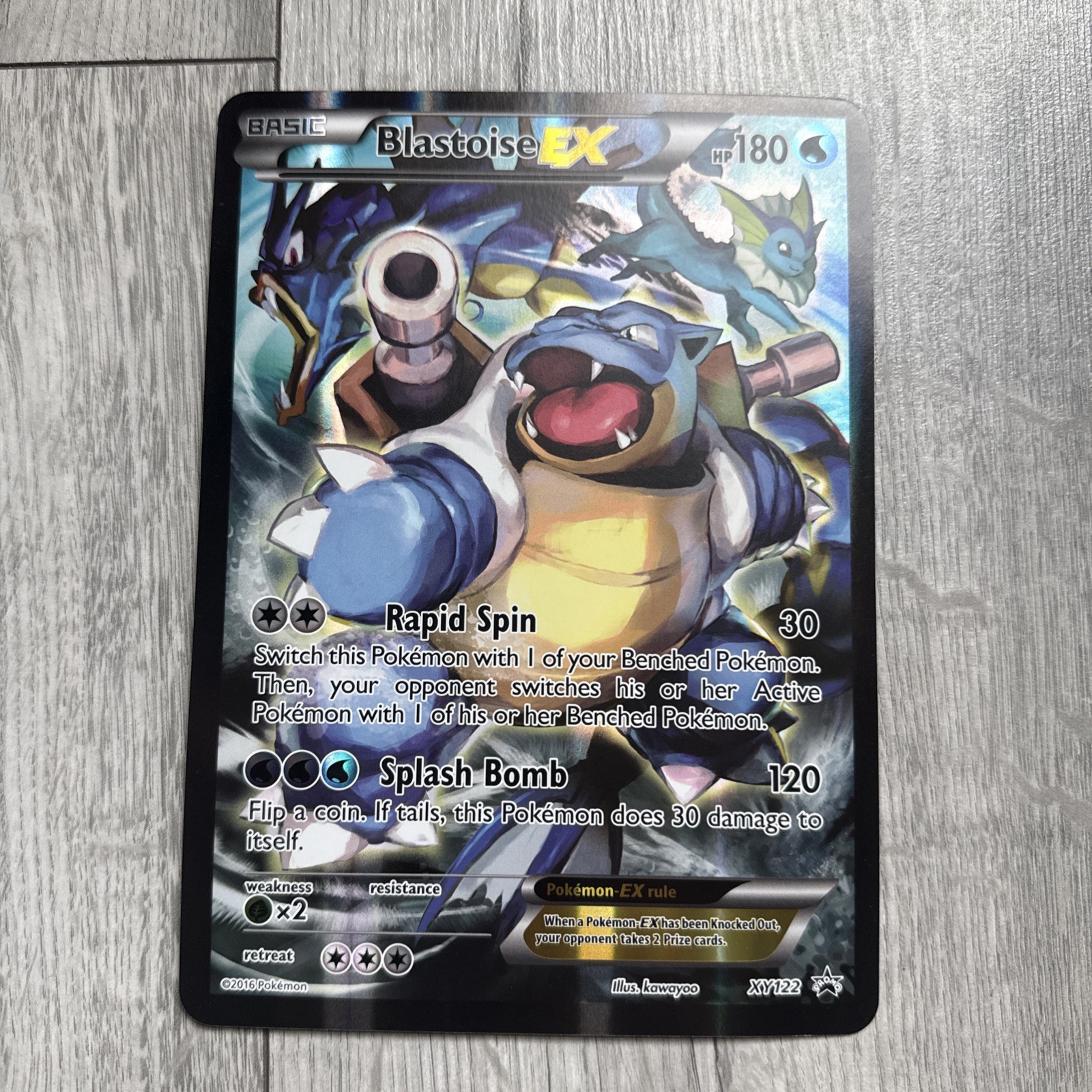 The Pokémon Company Pokémon TCG Blastoise EX XY122 Promo Holo English 2016 Jumbo