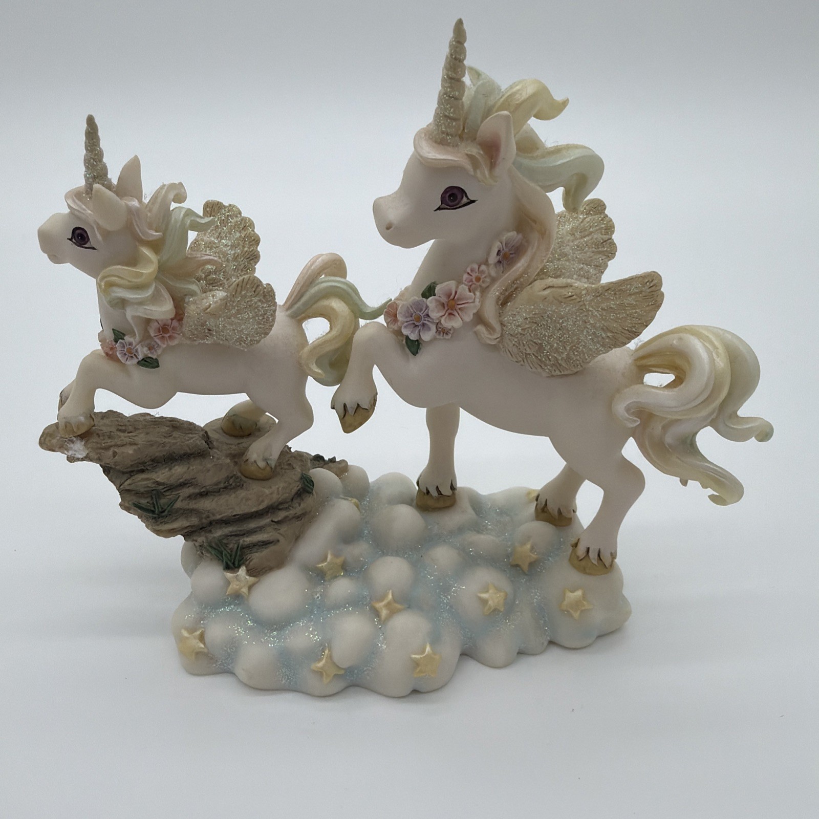 1999 Hamilton Collection Rainbow Dreams On My Own Pegasus Unicorn Figurine 1138