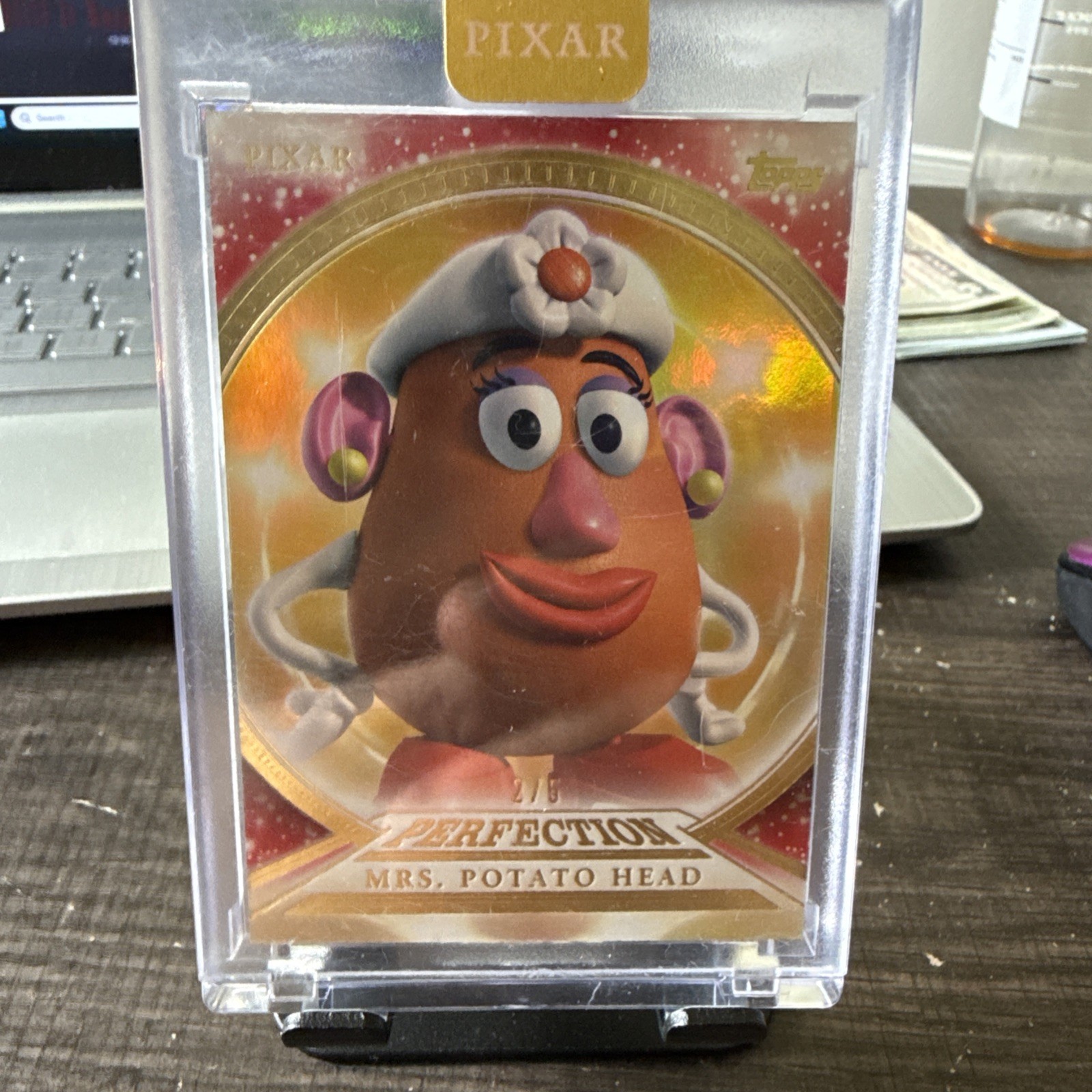 Mrs. Potato Head Disney Pixar Topps Toy Story 2 GOLD /5