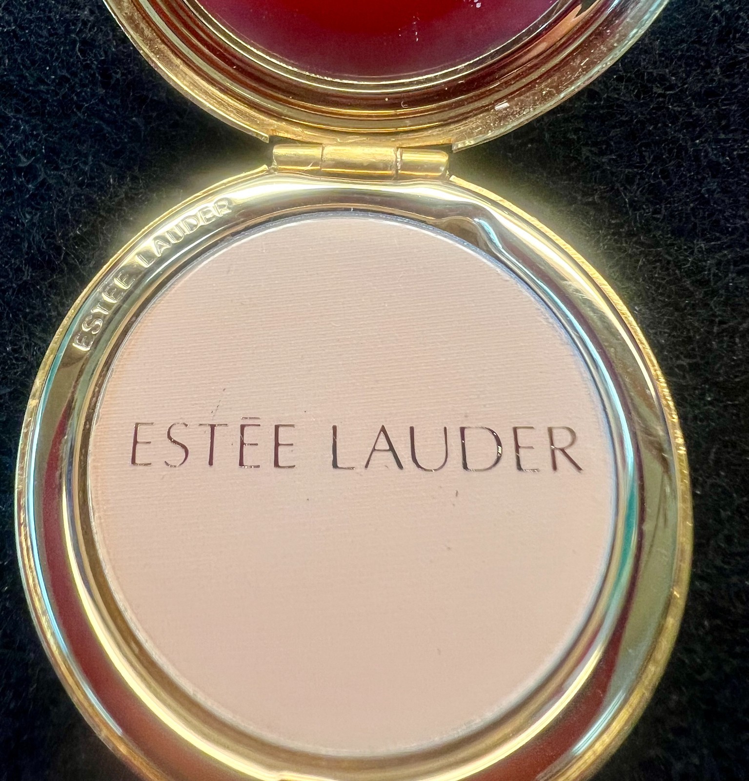 Vintage Estée Lauder After Hours Solitaire Compact Lucidity Powder Box Pouch