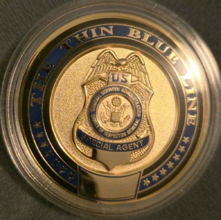 Office of Inspector General, General Service Administration GSA Challenge Coin