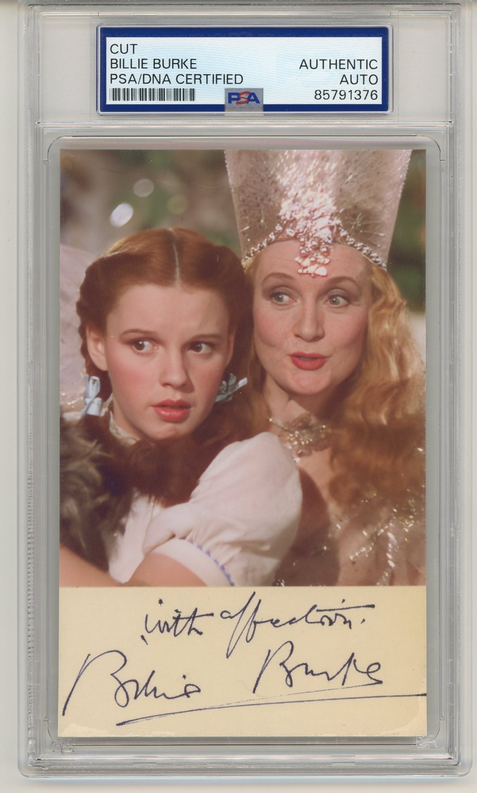 Billie Burke ~ Signed Autographed Glinda Good Witch The Wizard of Oz ~ PSA DNA